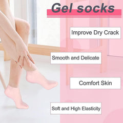 4 Pcs Silicone Moisturizing Socks & Gloves for Foots & Hands Care