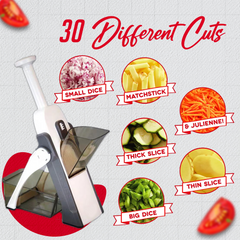 5 in-1 Multi-functional Manual Vegetable Slicer Cutter & Chopper