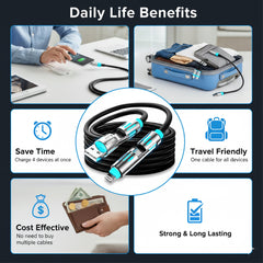 4-in-1 Multi USB Charging Cable