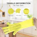 Magic Reusable Silicone Gloves with Scrubber — Heat Resistant, Reusable Dishwashing Gloves سکربر کے ساتھ جادوئی دوبارہ قابل استعمال سلیکون دستانے - حرارت سے بچنے والے، دوبارہ قابل استعمال ڈش واشنگ دستانے