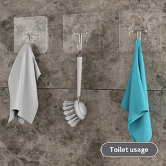 Transparent Single Hook (10 Pcs Packet)